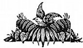 decorative bird nest engraving