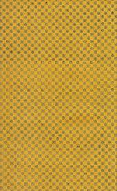 golden yellow endpaper with black star pattern