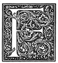 Garamond initial F