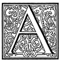 Garamond initial A