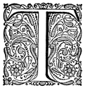 Garamond initial T