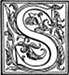 Initial S engraving