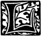 Initial I engraving