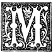 Initial M engraving