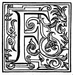 Initial F engraving