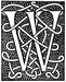 Initial W engraving