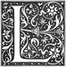 Initial L engraving