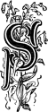 Initial S engraving
