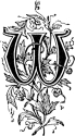 Initial W engraving