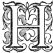 Initial H engraving