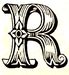 Initial R engraving