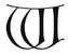 Calligraph Initial W engraving
