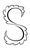 Gill Floriated Initial S
