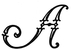 Vogue Initial A engraving 1