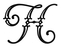 Vogue Initial H engraving