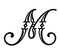 Vogue Initial M engraving