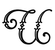 Vogue Initial U engraving