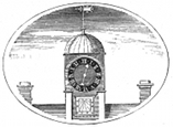 clock tower engraving