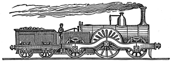 Victorian train engraving