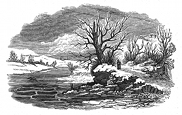 winter path engraving