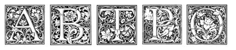 Goudy Cloister Initials