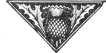tailpiece, thistle engraving